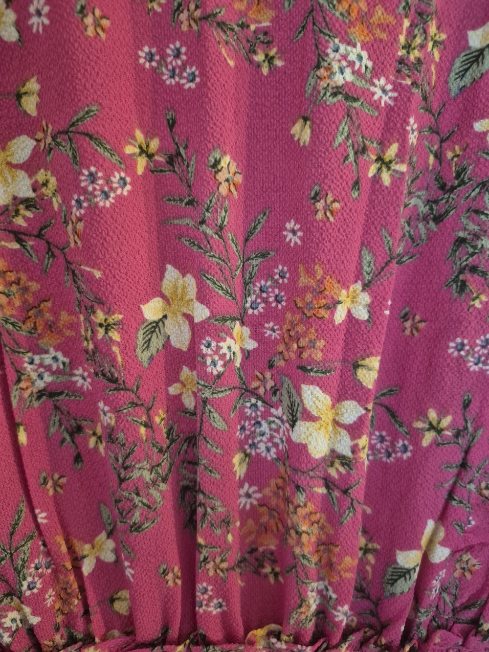 Max Studio Pink Floral Prairie Boho Dress M - Picture 6 of 8